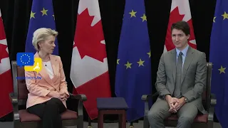 Von der Leyen in Canada for talks on renewable energy and Ukraine aid! Trudeau announced plans!