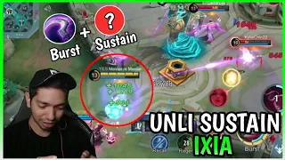 How to use New Hero Ixia with Sustain Build | Ixia Gameplay | MLBB