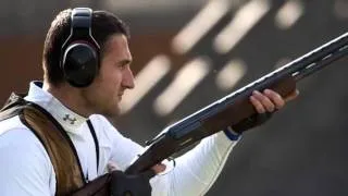 Giovanni Cernogoraz of Croatia wins Mens Shooting Trap Gold at London Olympics 2012