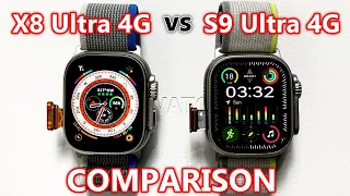 4G Android SmartWatch With SimCard Insert⚡️ X8 Ultra 4G with Camera vs S9 Ultra 4G with Camera!!