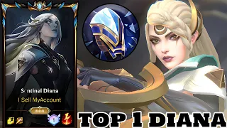 Wild Rift Diana - Top 1 Diana (Sentinel Skin) Gameplay Rank Challenger