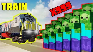 Experiment: Train vs Minecraft #2 | Teardown