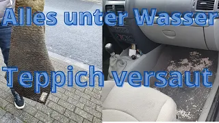 Wasser und Schimmel im Innenraum und Airbagfehler WAS JETZT?! Renault Clio 2 Wasserkasten voll