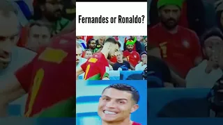 Fernandes  or Ronaldo | Portugal vs Uruguay | 2022 FIFA World Cup Qatar #shorts #shortsvideo