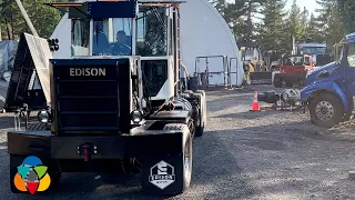 Merritt logger has created a hybrid electric logging truck