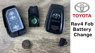 How To Change A Toyota RAV4 Smart Key Remote Fob Battery 2019 - 2023 DIY Remove Replace Tutorial