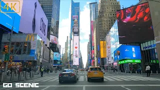 7th Ave Drive Manhattan NY | NYC 4K | GO SCENIC