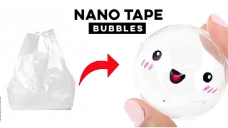 How to make nano tape bubbles! This method works every time. diy nano tape #satisfying #viral #diy