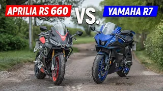 Comparison: Aprilia RS 660 & Yamaha R7 ridden and reviewed