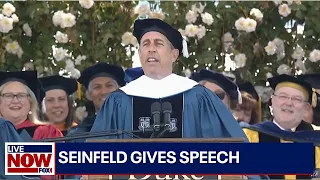Jerry Seinfeld delivers jokes at Duke commencement ceremony | LiveNOW from FOX