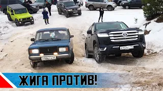 ЧЕМПИОН битвы ТАЗОВ против джипов! Toyota Land Cruiser 300, Jimny, BMW, Range Rover бездорожье 2022