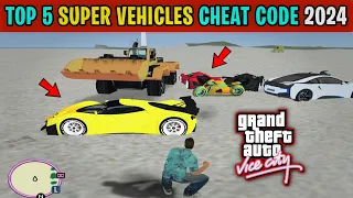 GTA Vice City | TOP 5 | Cheats Codes ( New 2024 ) | SHAKEEL GTA