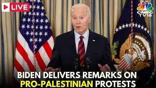 Joe Biden LIVE: Biden Delivers Remarks On Pro-Palestinian Protests On College Campuses | UCLA |IN18L