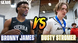 Bronny James' Last HS Game Ever⁉️😳 Dusty Stromer and Caleb Foster vs Sierra Canyon in the Final 4 🚨