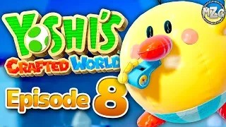 Yoshi's Crafted World Gameplay Walkthrough - Episode 8 - Chilly-Hot Isles! Burt Boss Fight!