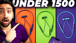 Best Bluetooth Neckband Under 1500 in India (2023) With ANC⚡ULTIMATE Tests & Comparison!!⚡in Hindi⚡️