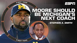 Stephen A.: Sherrone Moore deserves to be Michigan's next head coach if Harbaugh leaves | First Take