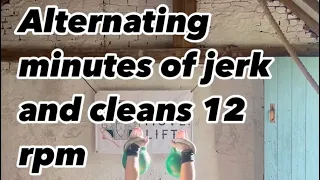 Alternating Jerks and cleans 6 mins