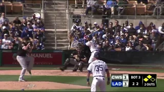 Matt Kemp 3-Run Homerun vs White Sox | Dodgers vs White Sox Spring Training