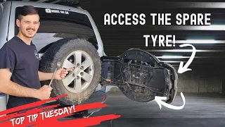 How To Access/Get to Your Rear Spare Wheel On a Pajero