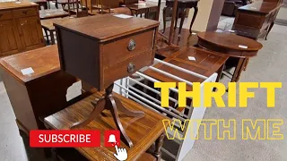 Vintage and Antique Thrift With Me! Furniture and Dishes Galore!