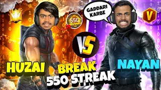 Revenge Break 500 Winning Streak Of Assassins ARMY 😱 Huzai Vs Nayan Bhai Got Angry 😡 || Free Fire