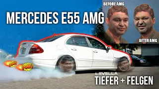 LEVELLA | Mercedes E55 AMG | Welche Felgenmaße passen? + Tieferlegung + "Altreifenentsorgung"