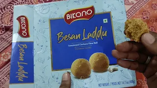 Bikano besan laddo review in hindi | #bikano #besanladdoo #indiansweets