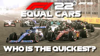 What Happens When You Give THE ENTIRE F1 Grid EQUAL MACHINERY On F1 22?