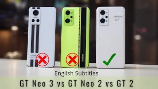 realme GT Neo 3 vs realme GT 2 vs realme GT Neo 2 Full Comparison !