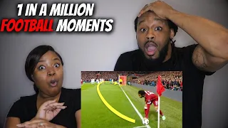 American Football Fans React "1 In A Million Moments In Football" | The Demouchets REACT