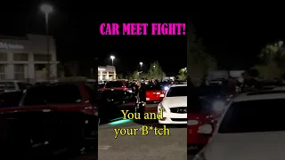 FIGHT BREAKS OUT AT A CAR MEET OVER A BURNOUT