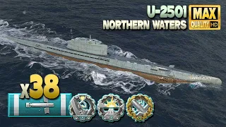 Submarine U-2501: Undersea terror with 38 torpedo hits - World of Warships