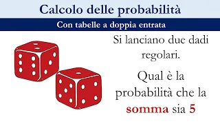 Probabilità e giochi coi dadi - Tabelle a doppia entrata