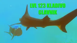 LVL 123 Kladivo Glava Proti Megalodomu | Feed and Grow Fish