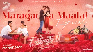 Maragadha Maalai Lyric Video | Takkar (Tamil) | Siddharth | Karthik G Krish | Nivas K Prasanna