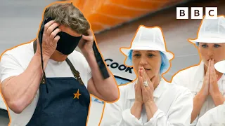 Gordon Ramsay cooks BLINDFOLDED 🔪😱 BBC