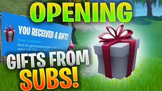 My Reaction To Opening Gifts From My Subscribers In Fortnite! (Episode #3)