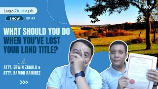 What should you do when you've lost your land title?