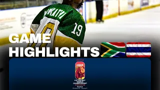 HIGHLIGHTS | South Africa vs. Thailand | 2024 #IIHFWorlds Division 3A