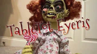 Spirit Halloween TableTot Eyeris Zombie baby RARE Morbid enterprises spinning head demon girl