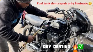 Bike fuel tank Dent repair only 8 minute 😳 //How to fuel tank repair