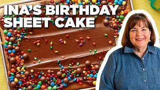 Ina Garten's Birthday Sheet Cake | Barefoot Contessa | Food Network
