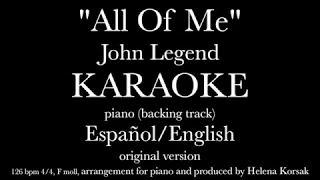 All Of Me – John Legend (Karaoke Instrumental) Español