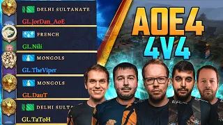 AoE4 - 4v4 with Viper, DauT, JorDan, TaToH & more