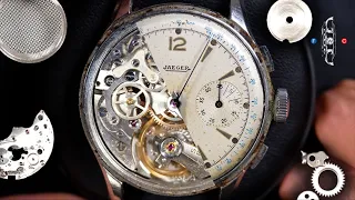 Restoring a Vintage Jaeger Chronograph Watch. Issues on the Valjoux 23 Caliber !!!