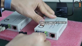 Multimode Fast Ethernet Fiber Optic Media Converter Installation Steps