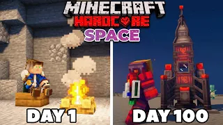 100 Days of Hardcore Minecraft But It's a Modded Space World