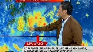 Low pressure area sa Silangan ng Mindanao, magpapaulan na ngayong weekend