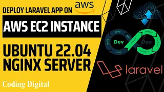 Deploy Laravel App on AWS EC2 Instance ubuntu 22.04 Nginx Server | Coding Digital | #devops